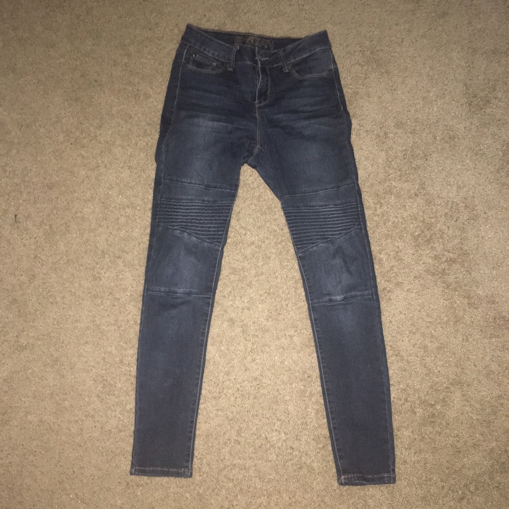 Ribbed High waist Skinny Jean